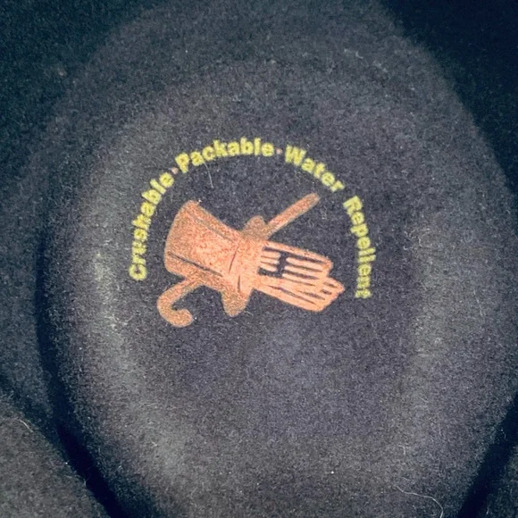 🌟HP🌟VTG 1960s Black Wool Bogart Fedora by Capas Design - Picture 9 of 11